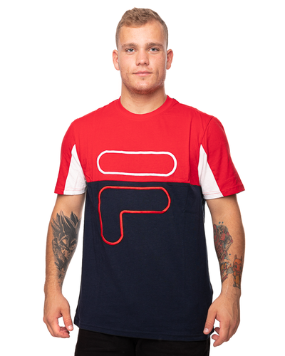 Koszulka Fila 683451 Paton Granatowa / Czerwona / Biała