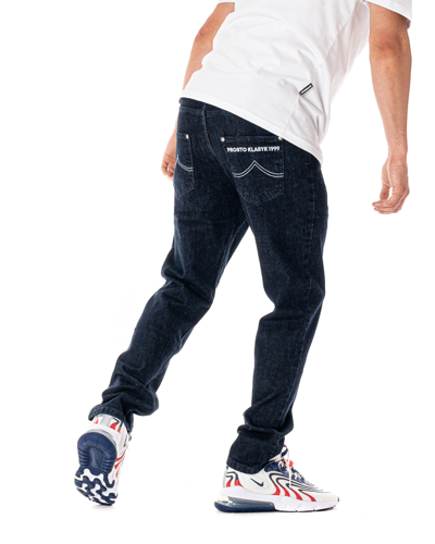 Spodnie Jeans Regular Prosto Knock Ciemnoniebieskie
