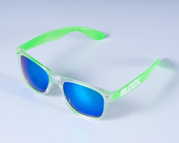 BLOCX OKULARY CLEAR K-GREEN COL