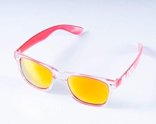 BLOCX OKULARY CLEAR RED COL