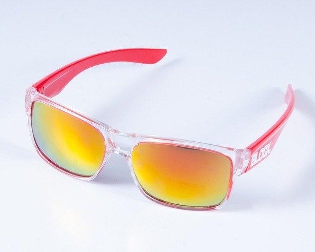 BLOCX OKULARY SHARK CLEAR X RED