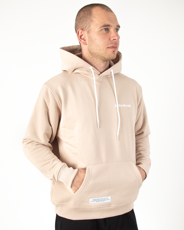 Bluza Hoodie Lucky Dice Small Logo Beige