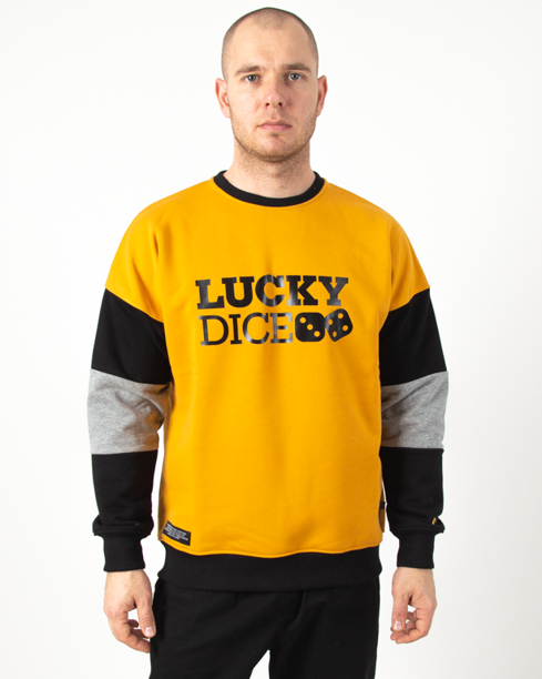 Bluza Lucky Dice Cut Sleeve Honey-Black