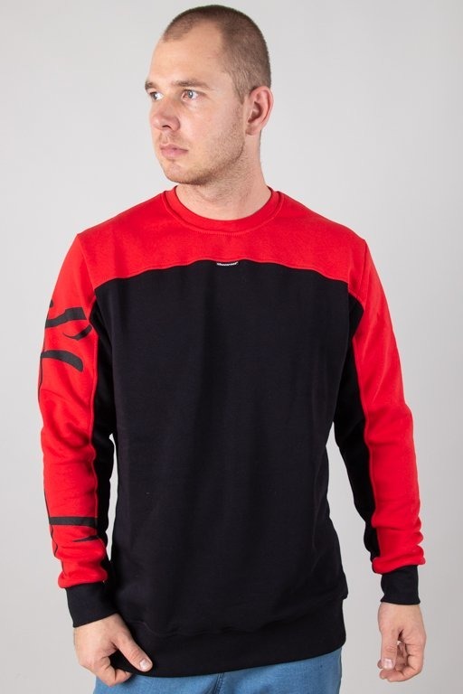 Bluza Stoprocent Tagsleeve Black-Red