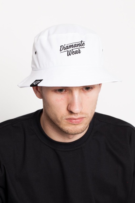 DIAMANTE WEAR BUCKET HAT CLASSIC WHITE
