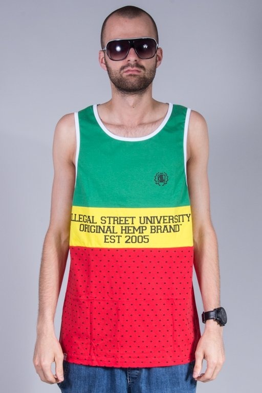DIIL TANK TOP OHB COLOR GREEN-RED