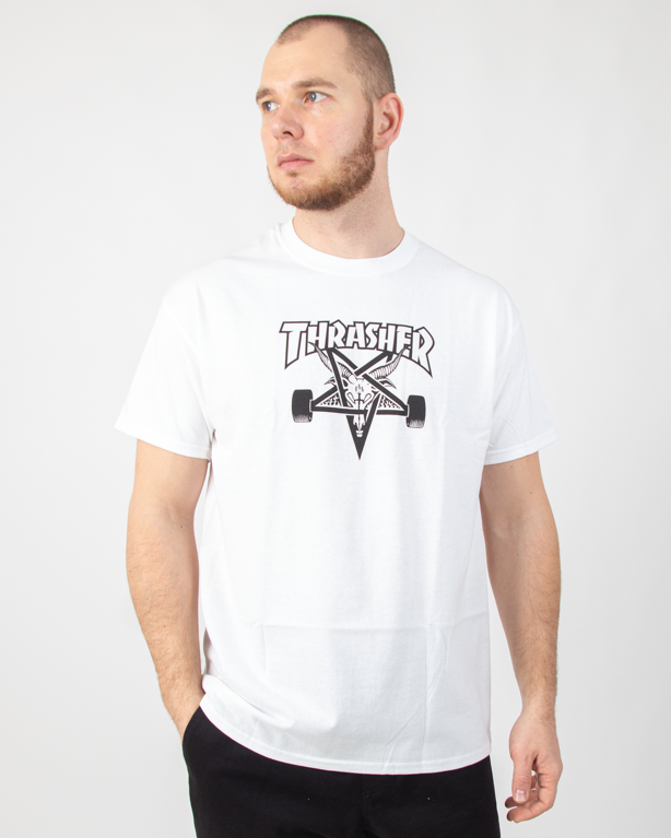 Koszulka Trasher Sk8 Goat Biała