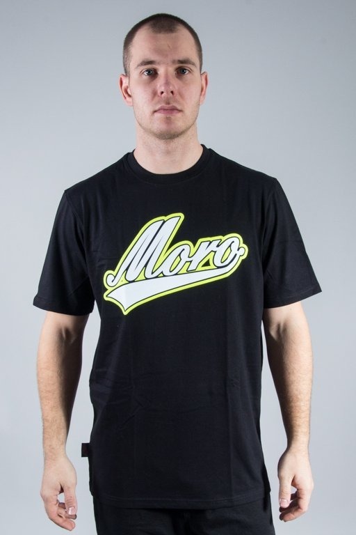 MORO SPORT T-SHIRT BASEBALL BLACK-YELLOW
