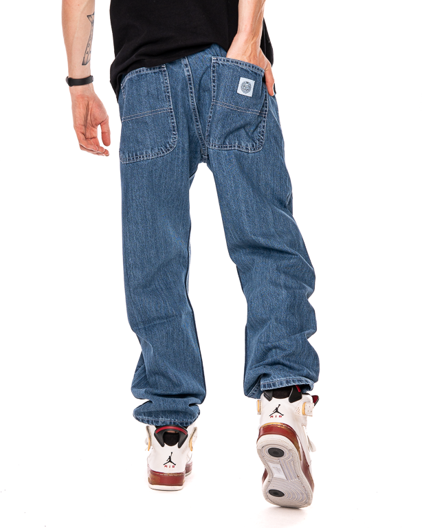 Spodnie Jeans Baggy Mass Craft Niebieskie
